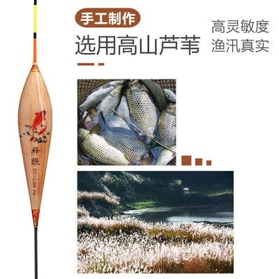 释眼芦苇浮漂 醒目灵敏鲫鲤综合鱼漂球形竞技漂 套装鱼漂钓具批发图2