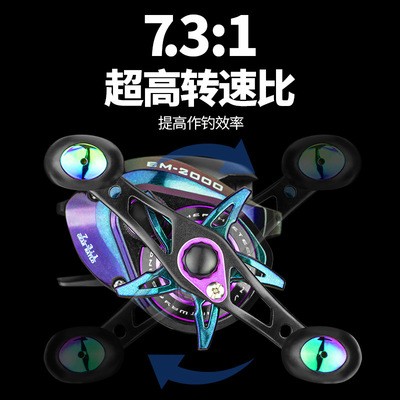 塔酷米泛用炫彩水滴轮 远投防炸线强磁路亚轮鱼线轮fishing reel图3