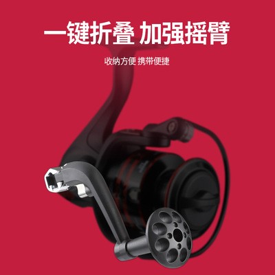跨境HA系列纺车轮 金属远投渔轮海竿轮鱼线轮鱼轮矶钓轮渔具用品图3