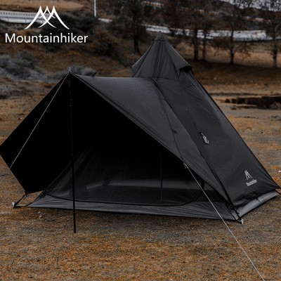 山之客Mountainhiker露营装备印第安帐篷防晒防水户外黑塔天幕帐图3