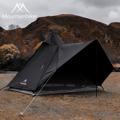 山之客Mountainhiker露营装备印第安帐篷防晒防水户外黑塔天幕帐图2