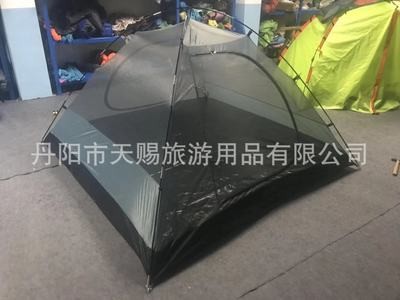 3-4人双层玻杆带厅帐篷图2