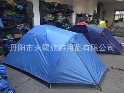 3-4人双层玻杆带厅帐篷图4