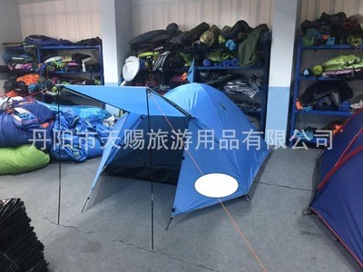 3-4人双层玻杆带厅帐篷图5