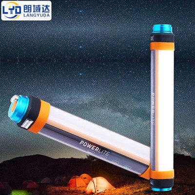新款充电户外防水野营灯 多功能强光手电筒露营灯暖光驱蚊照明灯