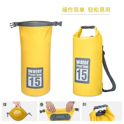 现货 防水袋 PVC防水包 游泳 沙滩 漂流包 迷彩 防水桶包 双肩图3