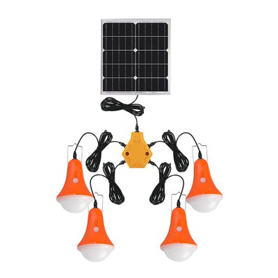 颖豪太阳能球泡灯 分体式led投光灯 一拖四农村庭院灯solar light图5