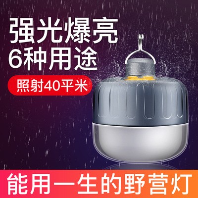 迅猛龙新款户外野营灯挂钩 多功能防水充电手提露营灯 led帐篷灯图2