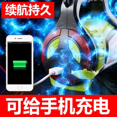 迅猛龙新款大功率手提灯 带侧灯户外手电筒 塑料多功能充电探照灯图3