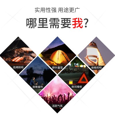 跨境户外野营手提灯USB折叠便携帐篷露营灯LED照明卧室氛围小夜灯图3