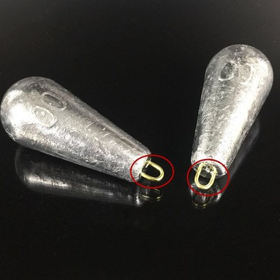 俊亚渔具批发水滴形带环铅坠 串钩铅坠 水滴铅坠渔具配件渔具产品图2