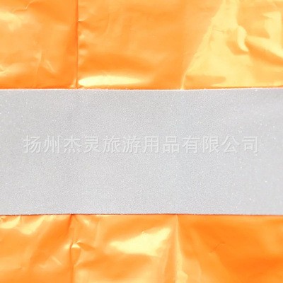 厂家供应 户外橙色PE镀铝膜雨衣 质量可靠 支持批发 可订制图4