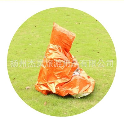 厂家供应 户外橙色PE镀铝膜雨衣 质量可靠 支持批发 可订制图5