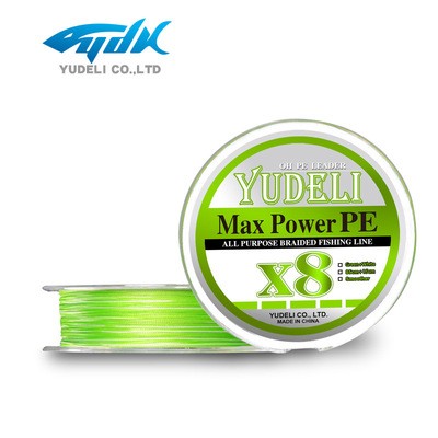 渔得利pe线 路亚远投鱼线150米X8骚绿耐磨ygk原丝替代线精密编织图4