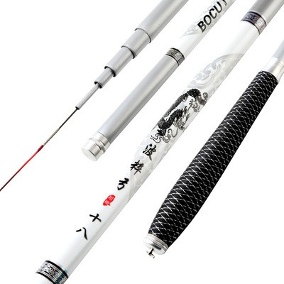 鱼杆 厂家批发碳素鱼竿轻硬竞技波粹弓台钓竿 3.6米-7.2米 渔具图5