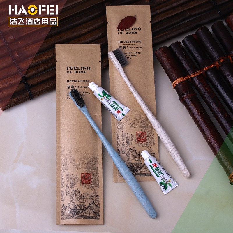 厂家直销一次性牙具酒店一次性洗漱牙刷用品客栈民宿居家待客牙刷图2