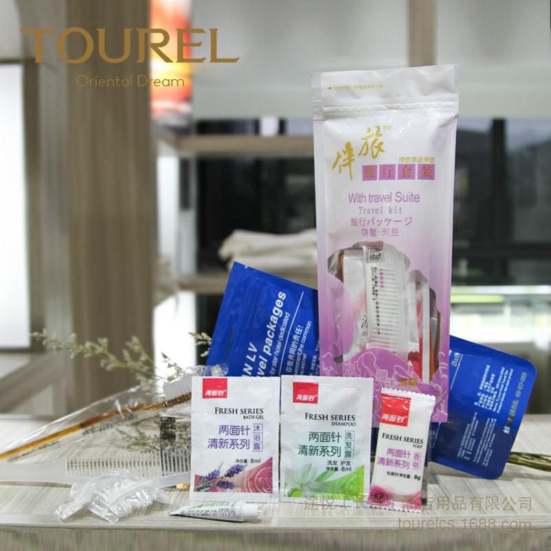 宾馆酒店一次性用品有偿旅行洗漱用品套装六合一洗漱牙刷套装批发图4