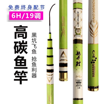龙飞鲤鱼竿6h超轻超硬19调台钓竿碳素黑坑竞技长节手竿台钓竿图3