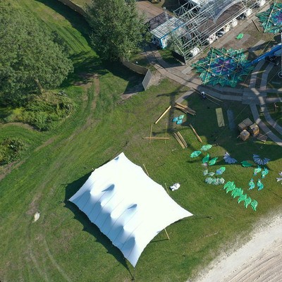 速开弹力帐篷Stretch tent 6x10m 公主帐篷婴儿 快速交货