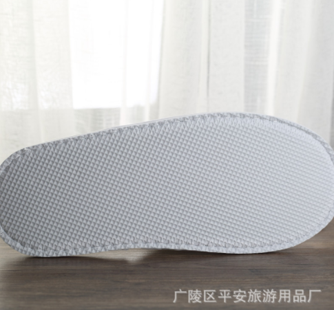 高端宾馆酒店居家客房一次性用品拖鞋旅行可水洗珊瑚绒EVA拖鞋 十件起批图3