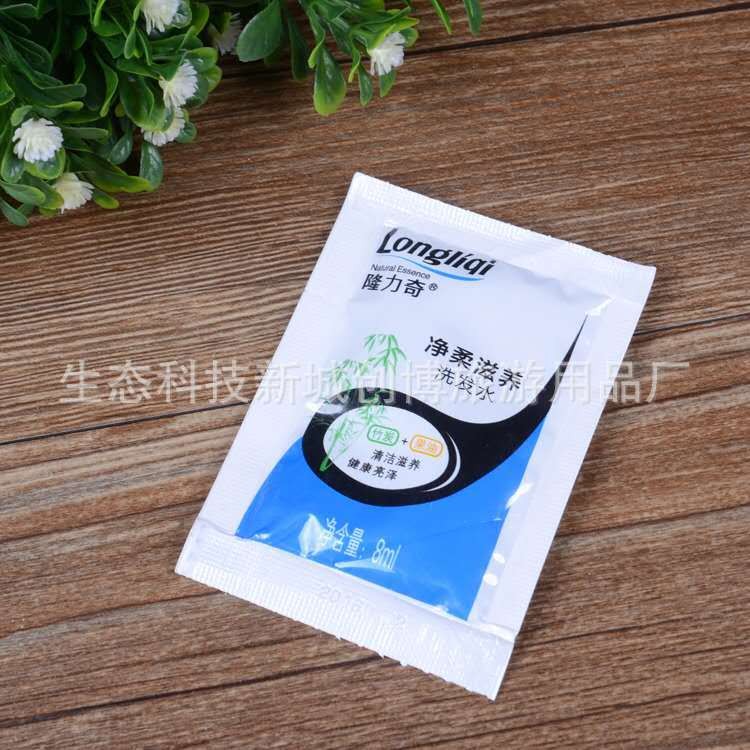 贵宾专用洗发露袋装洗发水沐浴露酒店一次性隆力奇洗发液沐浴液 两件起批图5