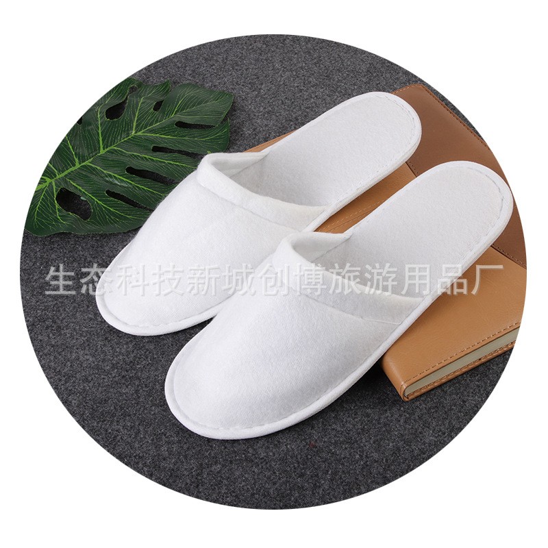 酒店一次性拉毛绒拖鞋 客房一次性用品拖鞋 客栈客房拖鞋 可定制 两百件起批图5