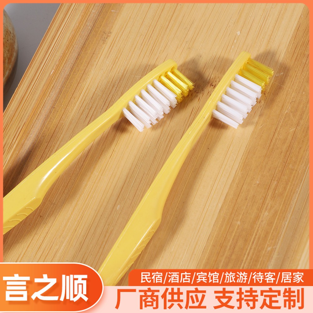 酒店一次性背空牙刷 浴场宾馆洗漱用品套装 厂家一次性空心牙刷图3