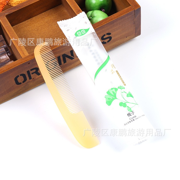 宾馆一次性梳子用品酒店客房消耗品精致塑料把梳厂家名宿把梳批发图4
