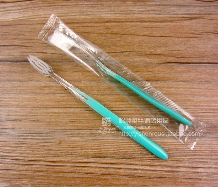 宾馆酒店桑拿洗浴浴场SPA 软毛牙刷 双色牙具批发 一次性洗漱用品图3