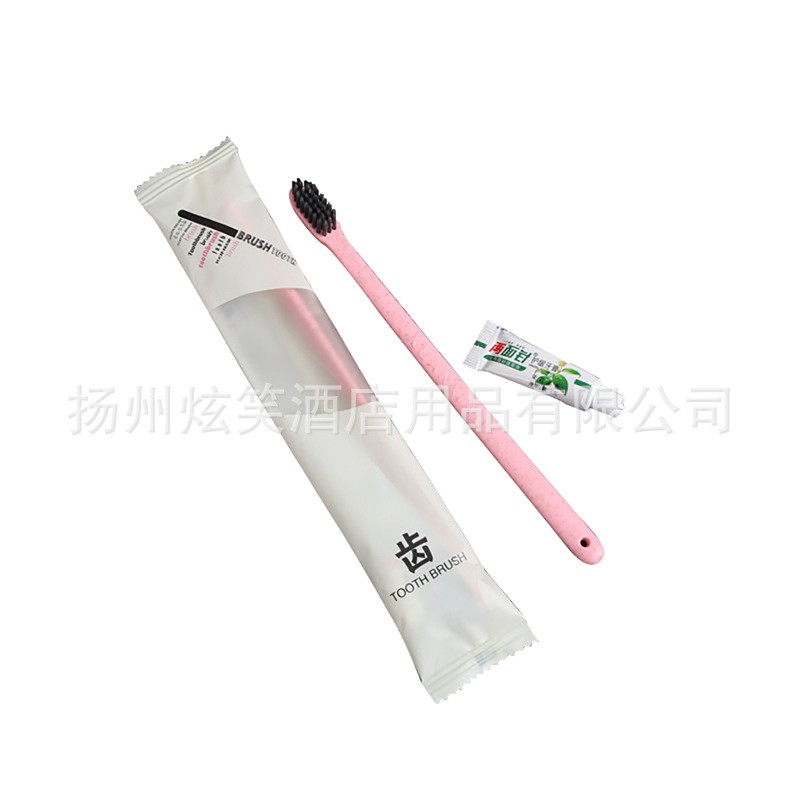 工厂推荐宾馆客房洗漱用品套装 酒店旅游一次性牙具梳子套装批发图5