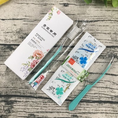 新款一次性酒店洗漱套装 六合一牙具牙膏套装宾馆酒店一次性牙刷