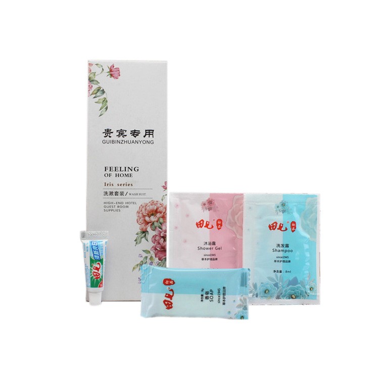 新款一次性酒店洗漱套装 六合一牙具牙膏套装宾馆酒店一次性牙刷图5