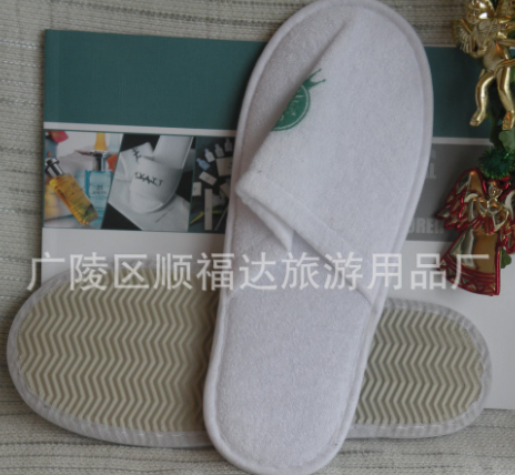 拉毛绒一次性拖鞋批发 全包不露脚趾 秋冬季客房拖鞋 促销ing 价格电议图3