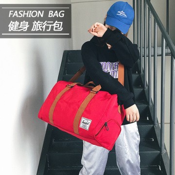 礼品定制健身包女瑜珈包韩版大容量户外旅行包手提行李袋厂家批发图4