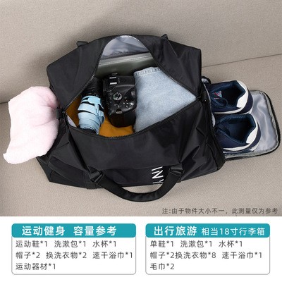 2021新款旅行包户外干湿分离运动健身包短途出差手提大容量行李包图3