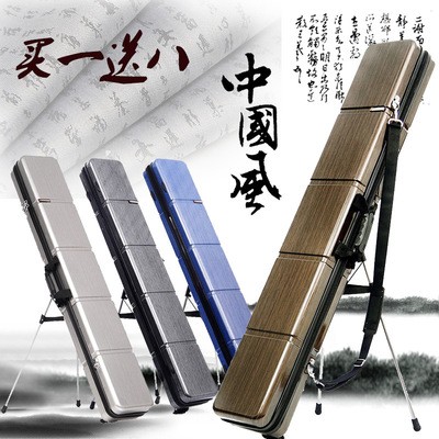 钓鱼包 渔具包1.25米鱼竿包硬壳加宽三层 防水鱼杆包鱼具包鱼竿包图3