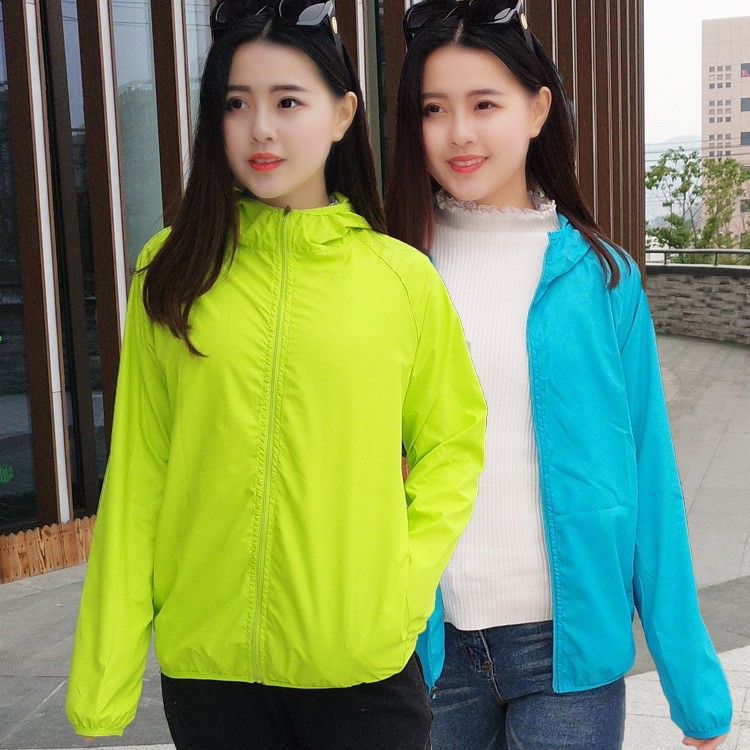 批发户外防晒衣男女夏季轻薄皮肤衣防晒运动风衣防晒服可印logo图2