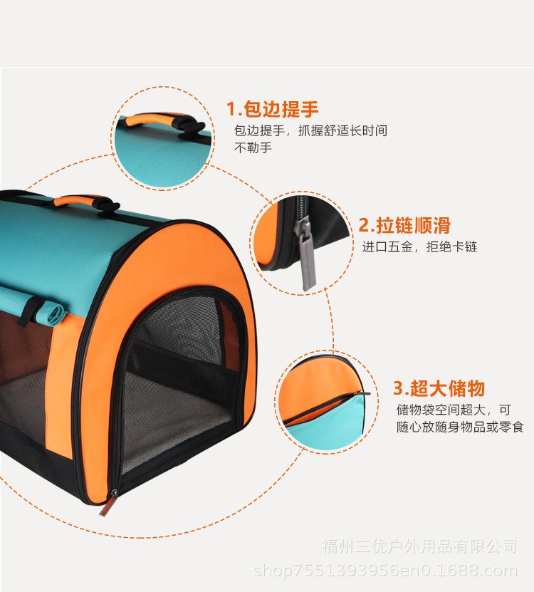 透气宠物手提包宠物帐篷 宠物出行猫咪外出包透气便捷猫包狗包图3