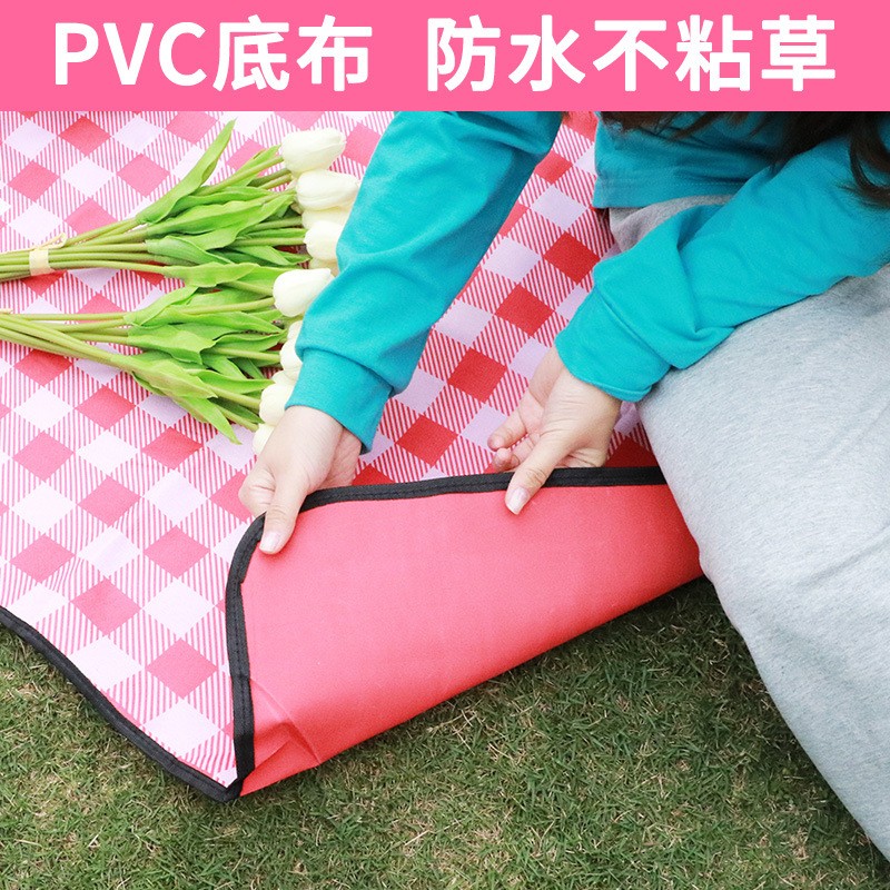 网红加厚牛津布野餐垫沙滩垫春游户外草地防潮垫爬行垫子厂家批发图4