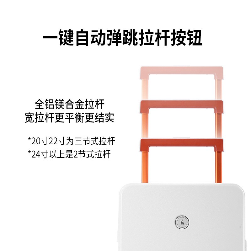 新款宽拉杆行李箱铝框男女26寸万向轮拉杆箱旅行箱22寸密码皮箱子图4