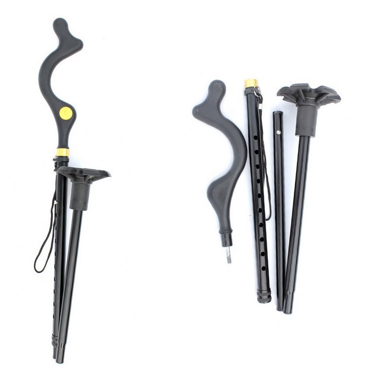 新款The Posture Cane 老人拐杖 登山旅行调节折叠新概念姿势手杖图3