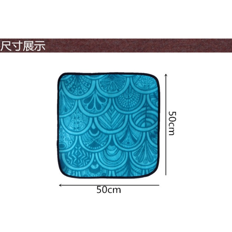 厂家批发防水防潮隔热50*50户外坐垫 单人绒面小坐垫野餐户外坐垫图4