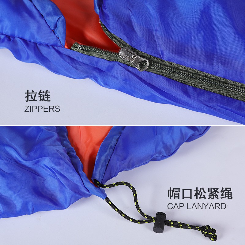 工厂代发信封睡袋 户外成人睡袋 中空棉睡袋厂家直销sleeping bag图2
