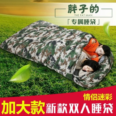 双人款情侣羽绒睡袋户外成人野外露营秋冬季加厚羽绒超轻保暖睡袋