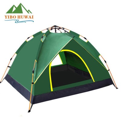 自动连体双层帐篷2-3-4人免搭建野营户外用品遮阳帐篷 tent