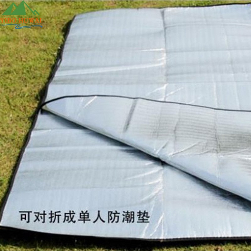 现货供应郊游露营2x2米双面防潮垫 加大加厚铝箔垫 野餐垫 午休垫图2