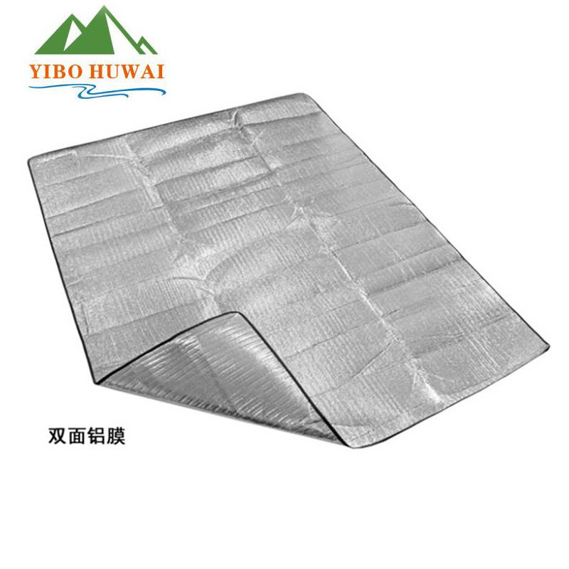 现货供应郊游露营2x2米双面防潮垫 加大加厚铝箔垫 野餐垫 午休垫图5