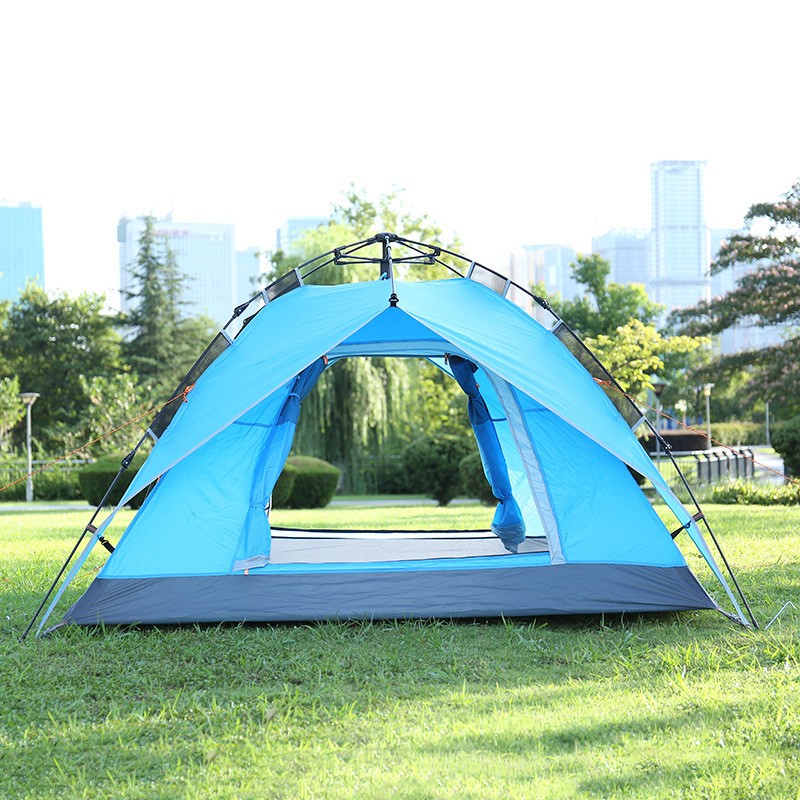 新款3*4帐篷户外用品双门自动速开帐篷野营山地防雨保暖帐篷批发