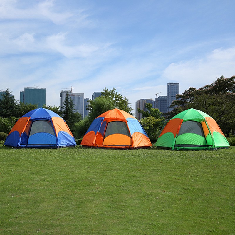 厂家双层六角自动帐篷冬钓防寒3*4户外野营隔湿保暖帐篷厂家批发图4