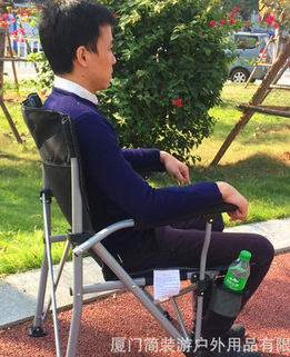 外贸出口户外休闲椅折叠钓鱼椅便携式大号扶手沙滩椅车载露营导演图3